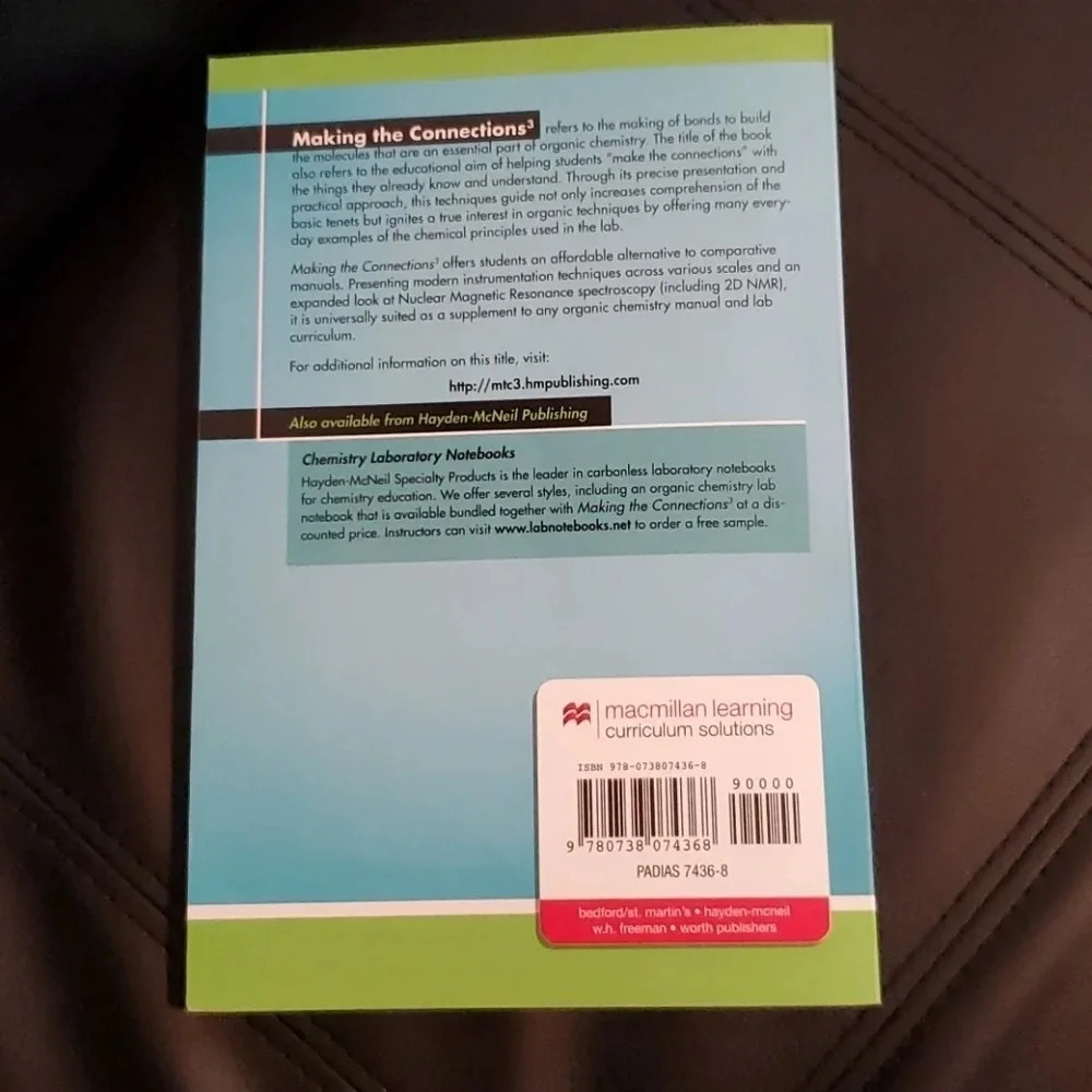 📚 Making the Connections 3: A How-To Guide for Organic Chemistry Lab Techn… - Picture 2 of 2